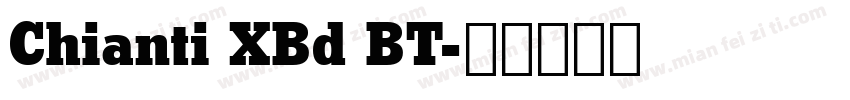 Chianti XBd BT字体转换